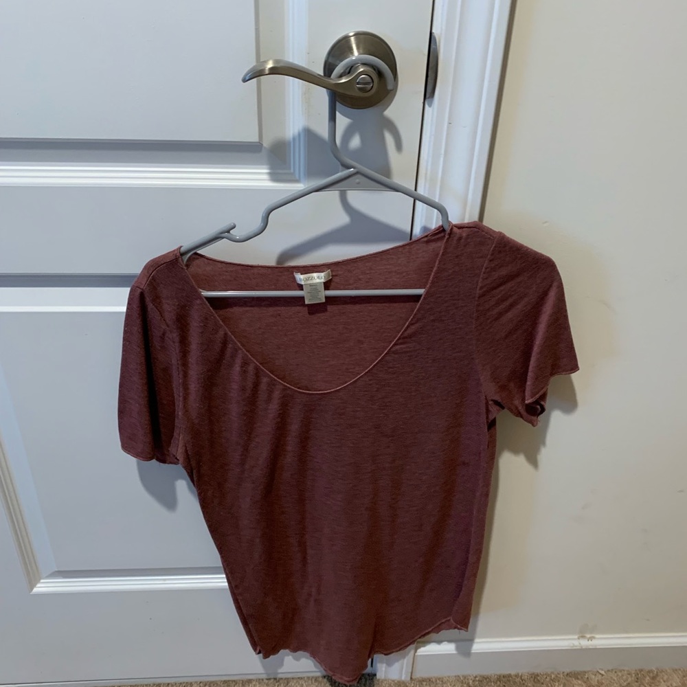 Maroon t-shirt